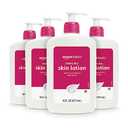 Amazon Basics Non-Greasy Body Moisturizer Lotion for Extra-Dry Skin with Vitamins B5 & E, Clean Scent, 16 fl oz, 4-Pack (Previously Solimo)