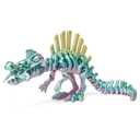 WOCNIB 4 PCS 3D-Printed Skeleton Dinosaurs, Mystery Articulated Dinosaurs Fidget Toys, Home/ Office/ Desk Decor, and Festival Basket Stuffers Gift, Assorted