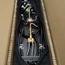 BWE LED Shower Panel Tower System Matte Black 5-Function Shower Column with Rainfall Waterfall Shower Head 4 Body Jets with Tub Spout Water Temperature Display Wall Mount