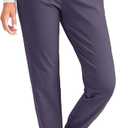 G GRADUAL Women's Fleece Lined Joggers High Waisted Water Resistant Thermal Hiking Pants Cold Weather Sweatpants with Pockets(Vintage Purple, S)