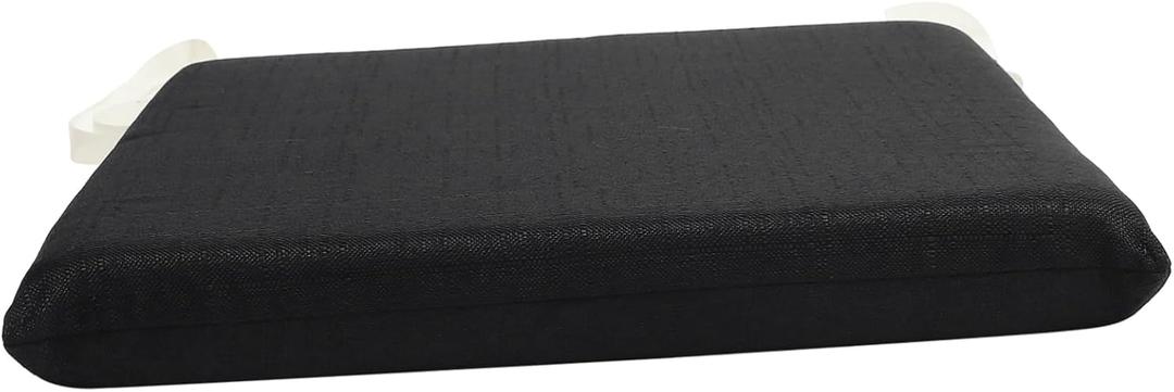 EXCEART Portable Memory Seat Cushion for Office and Home Use Comfortable Butt Pillow for Stools and Chairs Breathable Design Elastic Straps for Secure Fit for Long Sitting Periods (40X40CM, Black)