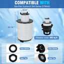 S7M400 Pool Filter Cartridges, 170146 Pool Filter Replacement for sta-rite System 3 25022-0224S & 25021-0224S Pool, Filter Cartridge Module Compatible with sta-rite System 3 S7M400 Filter, 400 Sq.Ft