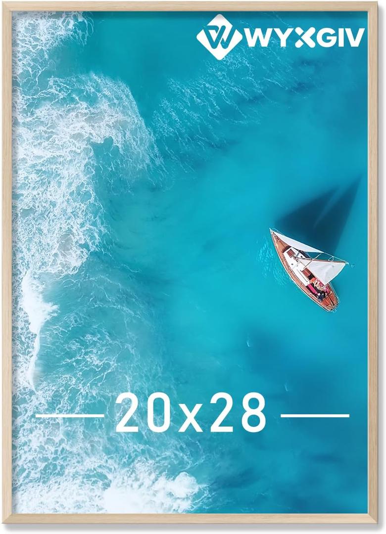 Natural 20x28 Picture Frame Lightweight yet Durable Frame Wall Hanging