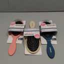 Conair Detangling Hair Brush Set, 3-Pack Detangler Brushes for Wet or Dry Hair, Gentle Detangler for All Hair Types, Bristle Hair Brushes for Women, Beige, Navy, and Coral