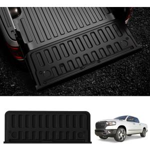 LASFIT Tailgate Mat 2019-2025 2026 for Ram 1500 Standard Tailgate&Power Tailgate-Release(NOT for Classic/Multifunction/Power Tailgate) All Weather TPE Tailgate Protector Liner Replacement Accessories