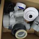 1.25 "to 1.5" Model B Hose Adapter with Hose Bracket and Plunger Valve Replacement for Above Ground Pool Setup and Pool Sand Filter Pump (2)