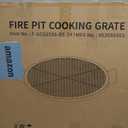 onlyfire X-Marks Fire Pit Grill Cooking Grate, Outdoor Campfire BBQ Grill, Round BBQ Grate Equipment - 24 Inch