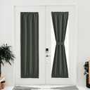 NICETOWN Door Curtains 72 inche Long, French Door Shades for Doorway Privacy, Thermal Insulated Window Covering for Bedroom, 30 inches Wide, Dark Mallard, 1 Panel