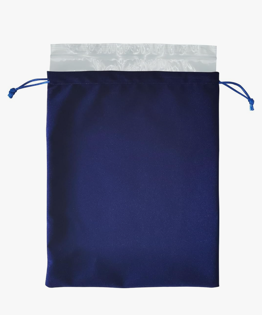 Blue Velvet Cremains Urn Bag for Human Ashes - For Use Inside the Urn - Size 10" X 12" (230 Cubic Inches Capacity) - Includes a Resealable PE Material Ashes Storage Bag