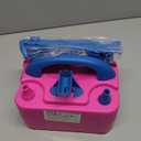 Balloon Pump Electric, Electric Air Pump Replace Manual Balloon Hand Pump, US Standard Plug Balloon Inflator Pump Electric with Dual Nozzles for Balloon Arch, Balloon Stand, Party Decorations (Pink-with Sizer)