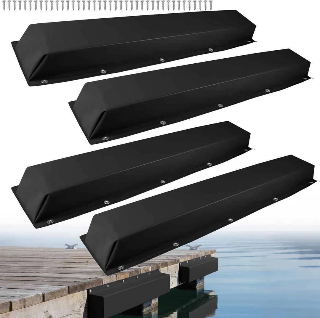 ORLANG 36"/48"/59"/72" Dock Bumpers,Dock Fenders with Stainless Steel Screws,Boat Dock Bumpers,Dock Post Bumper for Docking Edges, Piling, Vertical Poles, Horizontal Decks or Piers(Multiple Colors)