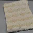 Artoid Mode Beige Soft Plush Faux Fur Jacquard Pumpkins Fall Table Runner, Seasonal Autumn Kitchen Dining Table Decoration for Home Party Decor 13x90 Inch