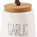 Mud Pie Garlic Keepers (White with Cork Top)