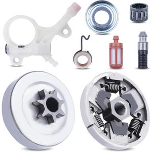 325"-7T Clutch Drum & Oil Pump Kit for Stihl MS271 MS291 MS 291 271 ChainsawsMS271 Sprocket Clutch Drum Kit with Oil Pump Oil Filter Washer E-Clip Worm Gear Spark Plug # 1121 640 2001 1141 640 3203