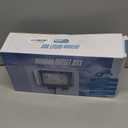 Outdoor Power Outlet Box with 9.8Ft Extension Cord, NEMA 5-15R, IP66 Waterproof Outlet Box 14AWG Wire Double Socket with Lockable Cover & LED Indicator for Garden & Outdoor Use