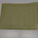 Table Placemats Set of 6 - PVC Heat-Resistant Placemats Washable Kitchen Table Mats Double Sided Placemats Easy to Clean Suitable for Dining Table Kitchen Restaurant (Green)