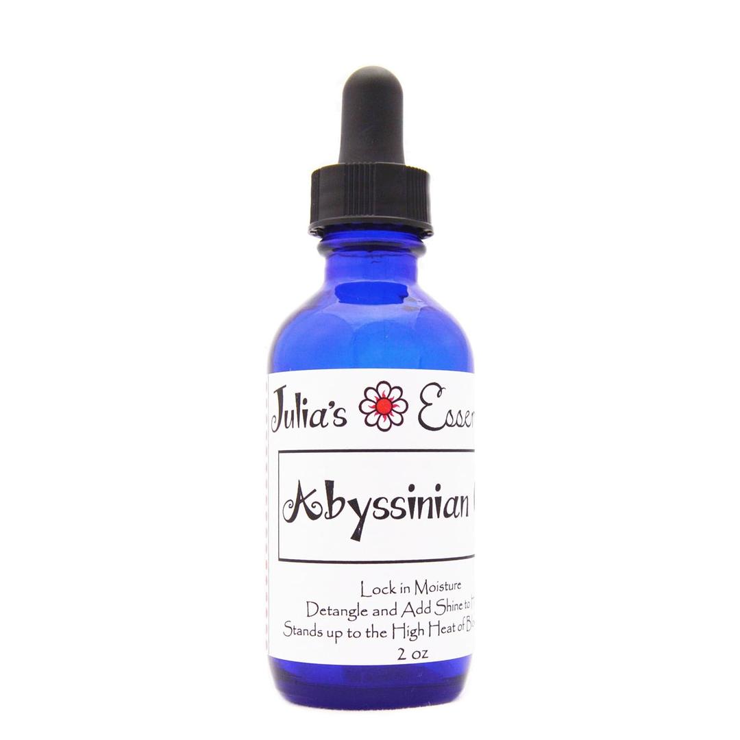 Julia's Essentials 100% Pure Abyssinian Oil. Revivify Dry Damaged Hair - Hydrate, Nourish, Strengthen & Moisturize. Heat Protectant & Shine Oil Naturally Canada Grown (Crambe Abyssinica)(2oz)
