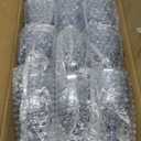 48 Pcs Plastic Goblets 7.5oz Vintage Goblet Plastic Wine Glasses Colored Retro Embossed Water Goblets for Wine Bar Juice Baby Shower Wedding Reception Grand Event Party (Blue)