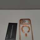 Misscase for iPhone 17 Pro Max Case with Privacy Screen Protector, [Camera Lens Protector] Clear Magnetic Luxury Plating Compatible with MagSafe Elegant Anti-Scratch Case 6.9 Inch Orange