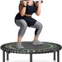 VEVOR Foldable Mini Trampoline, 40 Inch Fitness Rebounder, Max Load 330 lbs Exercise Trampoline, Stable & Quiet Indoor/Outdoor Workout, Adults