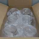 Mifoci 6 Pcs Fish Bowl Plastic Fish Tank Clear 100 oz Goldfish Bowl Multipurpose Round Desktop Aquarium Transparent for Home Office Goldfish Turtle Candy Party Favors, 7.09 x 6.3 Inch