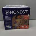The Honest Company Comfort Dry Overnight Diapers, Up to 12 Hours Protection, Hypoallergenic, Cozy Cloud + Star Signs, Club Box Size 4 (2237 lbs), 48 Count