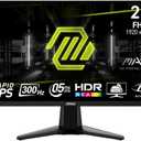 msi MAG 255XF 25-inch 1920 x 1080 (FHD) Gaming Monitor, 300Hz, AMD FreeSync Premium, HDMI, DisplayPort, VGA Port, VESA, Tilt, Speaker, 0.5ms, Black