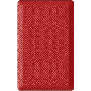 Ophanie Kitchen Mats for Floor, 3/4 Inch Thick Kitchen Rugs, 20''x32'' Anti Fatigue Standing Cushioned Mat, Waterproof,Comfort Ergonomic Mat for Office, Home, Sink, Red Non-Slip Bottom