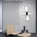 Modern LED Ceiling Light for Bedroom 31.5" Black Kitchen Lighting Fixtures Ceiling 3000-6500K Dimmable Square Ceiling Light with Remote Control for Living Room, Dining Room, Kitchen, 31.5*17.7*3.5 in