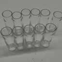Hewory Cylinder Glass Bud Vases: Set of 12 Small Clear Skinny Single Flower Vase for Centerpieces - Minimalist Bulk Vases for Wedding Birthday Bridal Shower Party Events Table Decor, 5.91"(H)1.8"(D)
