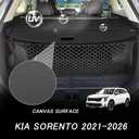 Sze Cargo Cover for Kia Sorento 2021-2025 2026 Accessories Retractable Trunk Cover Black Rear Trunk Security Cover Shielding Shade Waterproof-New Upgrade