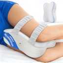 JINXIA Knee Pillow for Side Sleepers, Comfortable Memory Foam Leg Pillow for Side Sleeping, Pillow Sleeping Between Legs Aligns Spine, for Hip, Back & Sciatica Pain Relief, White