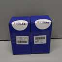 MIULEE Halloween Cafe Curtains 24 Inch Length Half Window Curtain Semi Sheer Farmhouse Short Linen Drapes for Kitchen Bathroom Basement Small Window, Rod Pocket Tier Curtains 2 Panels W26XL24, Black