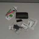 eXtremeRate Clear Black Replacement Full Housing Shell for Nintendo DS Lite, Custom Handheld Console Case Cover with Buttons, Screen Lens for Nintendo DS Lite NDSL - Console NOT Included