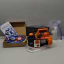 4.5 CFM AC Vacuum Pump and Gauge Set,for Mini Split/HVAC/Auto Systems,Manifold Gauge Kit Compatible with R134a R12 R22 R502,Includes R134a Can Tap,R410a Adapters