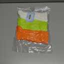 Women's Neon Scrunch Crew Socks 80s 90s Retro 3-Pack Cotton Stacked Boot Calf Cozy Ribbed Slouchy Socks Size 5-10 (1-white/Neon Green/Neon Orange)