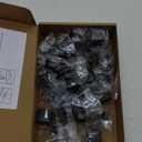 Home Expert Black Cabinet Knobs - 20 Pack Square Matte Black Drawer Pulls and Knobs for Kitchen and Closet