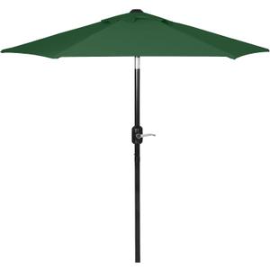 6 Ft Outdoor Patio Umbrella, Easy Open/Close Crank and Push Button Tilt Adjustment - Hunter Green Market Umbrellas