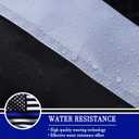 AZCOVER Embroidered Stars Thin Blue Line Flag, 3x5 FT Police Flags for Outdoor, Heavy Duty Back The Blue Banner Lives Matter with 2 Brass Grommets All Weather Lasting