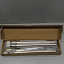 Closet Rod, 17 to 76 Inch Heavy Duty Adjustable Metal Clothing Rack for Hanging Clothes, Closet Poles for Wardrobes, Laundry, Durable Steel, Silver