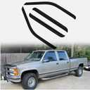 Window Visor Vent Rain Shades Deflectors For 92-00 Chevy/GMC C/K 1500 Crew Cab (1 Set)