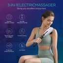 Back Massager Handheld for Muscles Relaxation, Percussion Massager for Pain Relief Deep Tissue,Variable Intensity with 5 Multi-Functional Heads for Neck, Shoulder, Legs