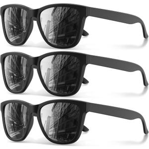 Polarized Sunglasses for Men and Women - Classic Fashion Sun Glasses Lightweight Shades for Driving Fishing Golf (A3 Black*3)