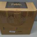 Public House Large Wooden Salad Bowl Set 12.5 Inch with Serving Utensils, Tray Lid and Carry Strap. Acacia Wood Large Salad Bowls Ideal for Fruits and Dishes, Wooden Bowls for Food, Serving Bowl (Natural)