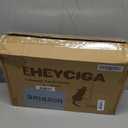 EHEYCIGA Cardboard Cat Scratcher for Indoor Cats, 26.8 Inch L Shaped Vertical Cat Scratching Board with Ball Cat Toy, Large Cat Scratcher Pad, Brown