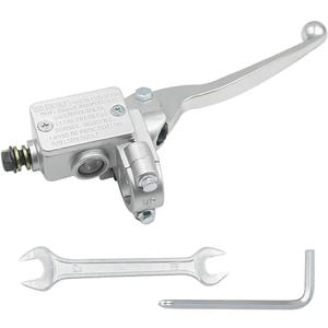 7/8" 22mm Right Brake Master Cylinder for GY6 50cc 110cc 125cc 150cc 250cc Taotao Sunl Roketa Kazuma Baja Scooter Moped ATV 4 Wheeler Dirt Pit Bike-Silver