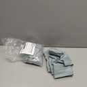 Chyhomenyc Bennet Aqua with Greenish Tone Curtains 45 Inch Length 2 Panels, Faux Linen Textured Light Filtering Soft Airy Rod Pocket Window Treatment Drapes for Living Room Bedroom, Each 30" Wx45 L