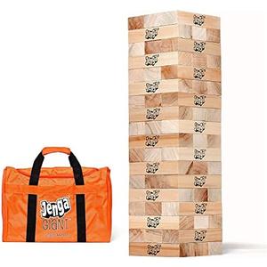 Jenga Giant - Hardwood Blocks - Stacks to Over 5 feet - Officially Licensed - JS7