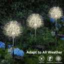 2 x Solar Garden Lights - 2 Pack Decorative Outdoor Lights, Auto ON/OFF for Garden Gifts, White