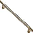 khtumeware 1 Pack 24 Inch(610mm) Soild Knurled Gold Appliance Pulls Brushed Brass Cabinet Pulls Drawer Pulls Kitchen Hardware Kitchen Handles for Cabinets Cupboard Handles